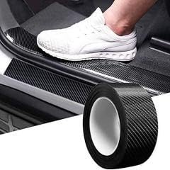 Self-Adhesive Nano Anti-Collision Strip 5D Carbon Fibre Pattern Anti-Scratch Tape Ideal for Car Protection and Decoration Interior & Exterior (Black) Self-Adhesive Nano Anti-Collision Strip 5D Carbon Fibre Pattern Anti-Scratch Tape Ideal for Car Protection and Decoration Interior & Exterior (Black)
